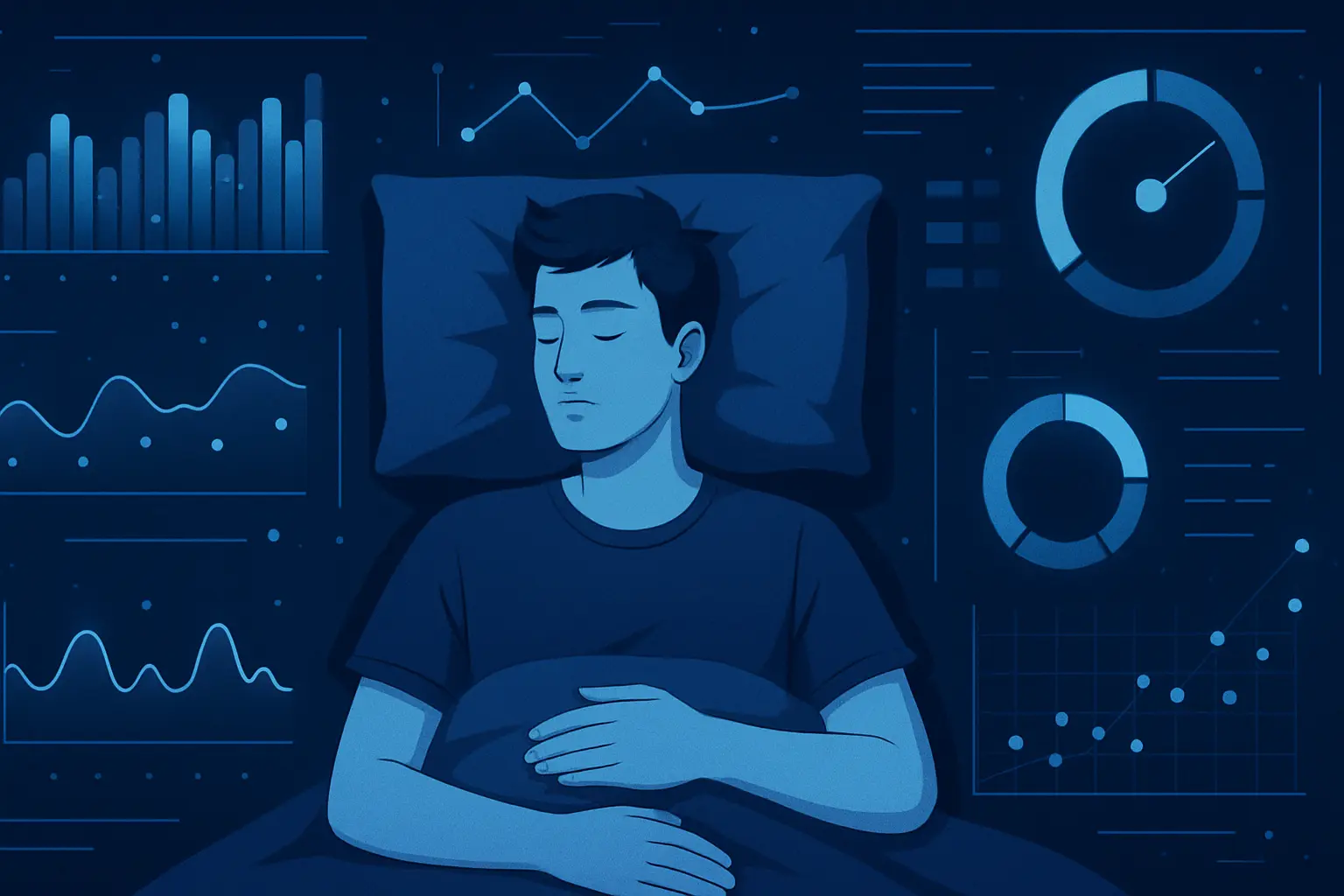 Sleep Efficiency Metrics - sleep science illustration
