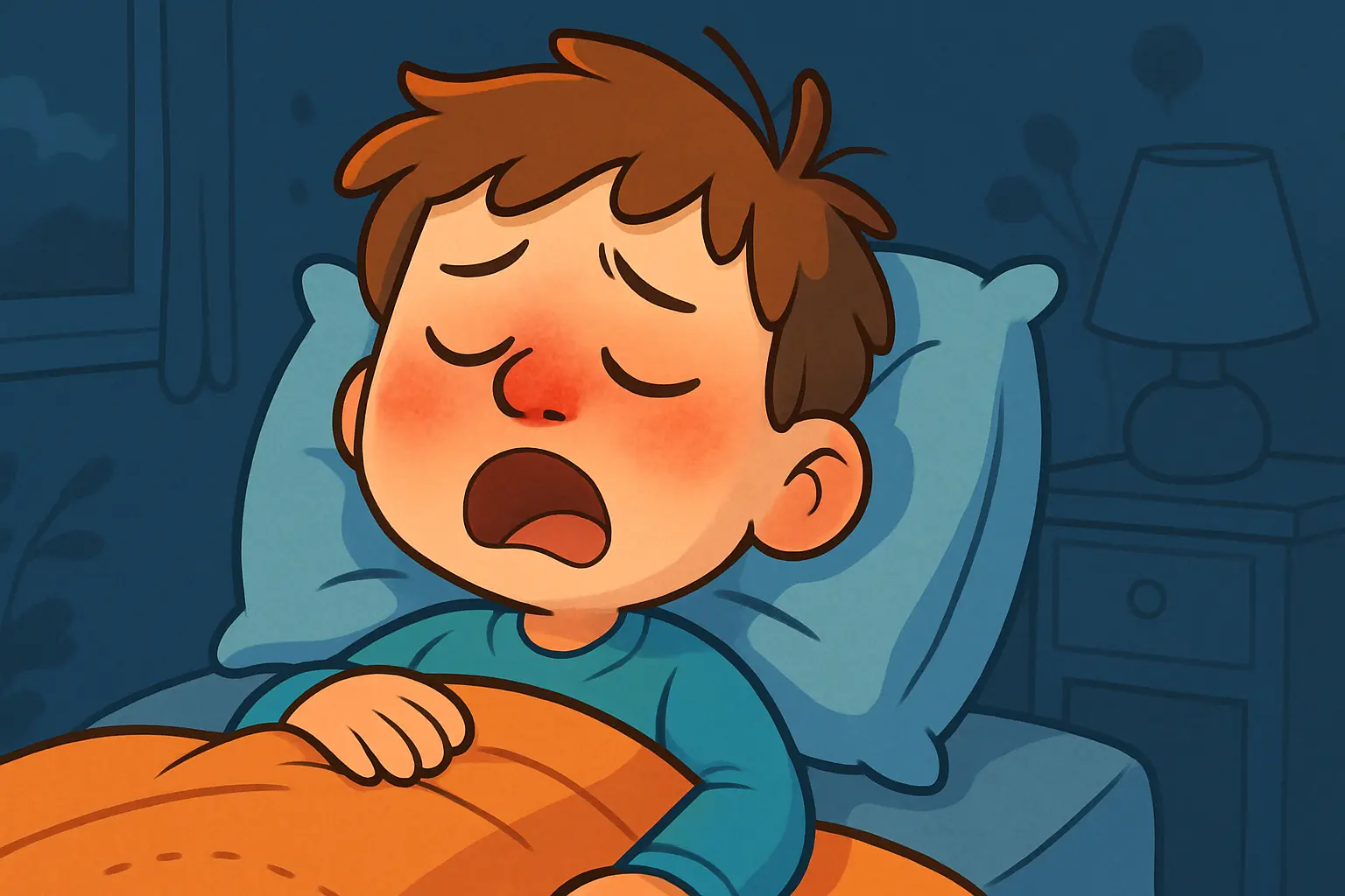 Children's Nasal Congestion - allergy illustration