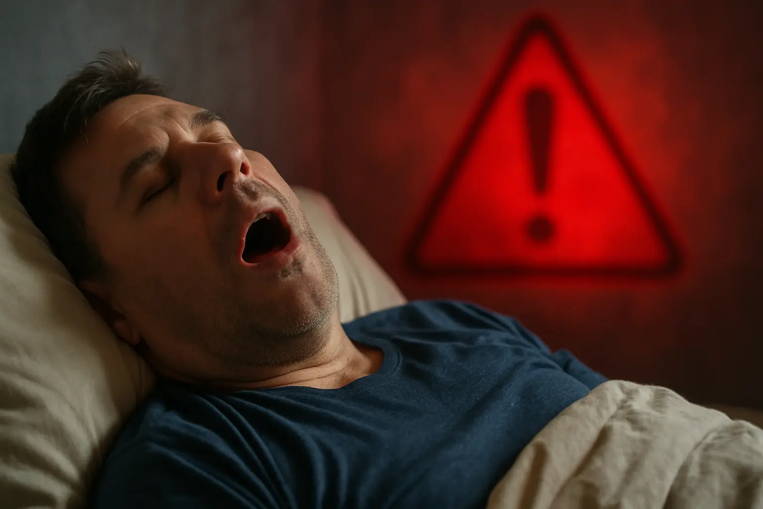 Dangerous Snoring Warning Signs - sleep apnea illustration