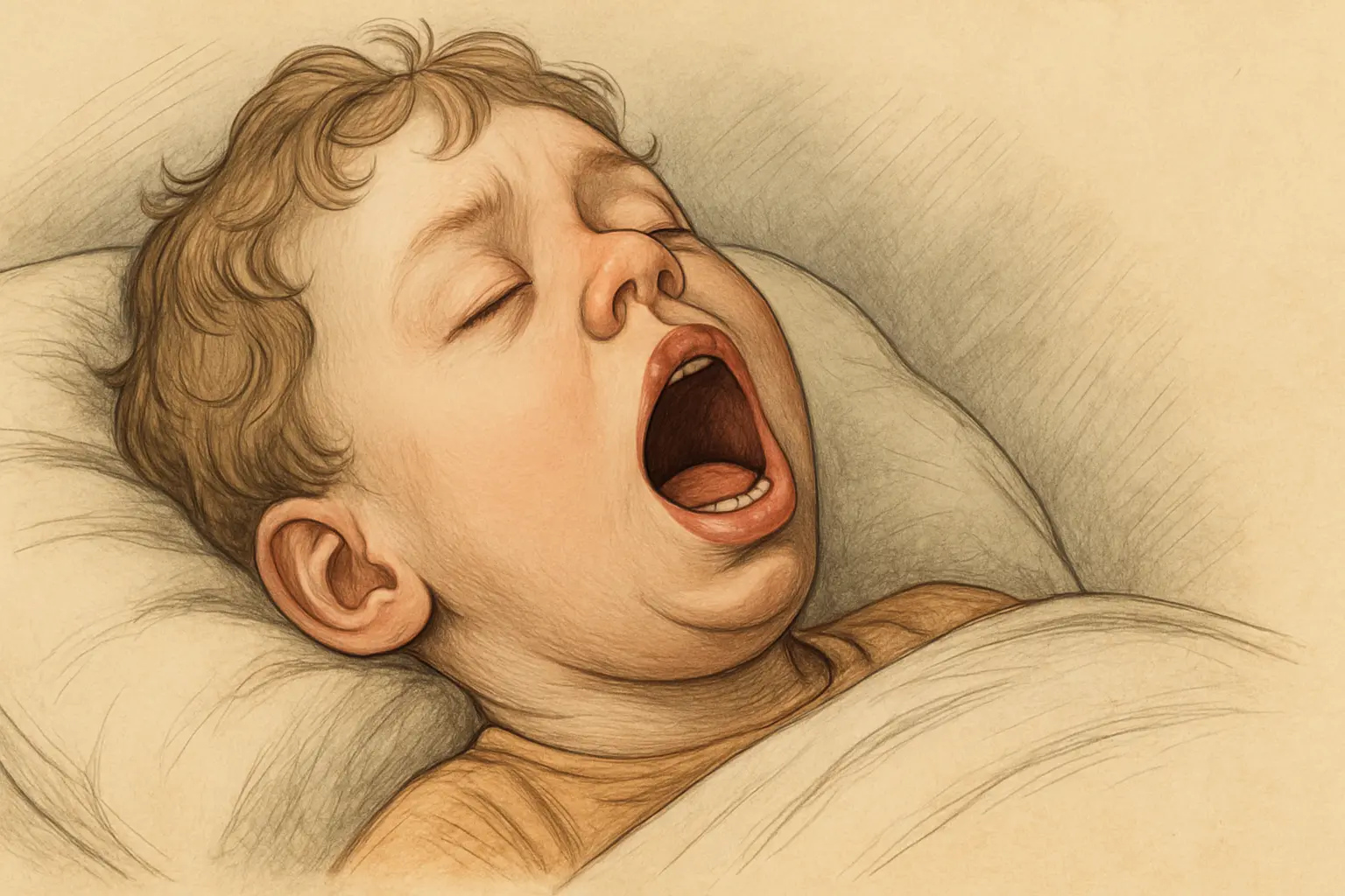 Children's Mouth Breathing - pediatric health illustration