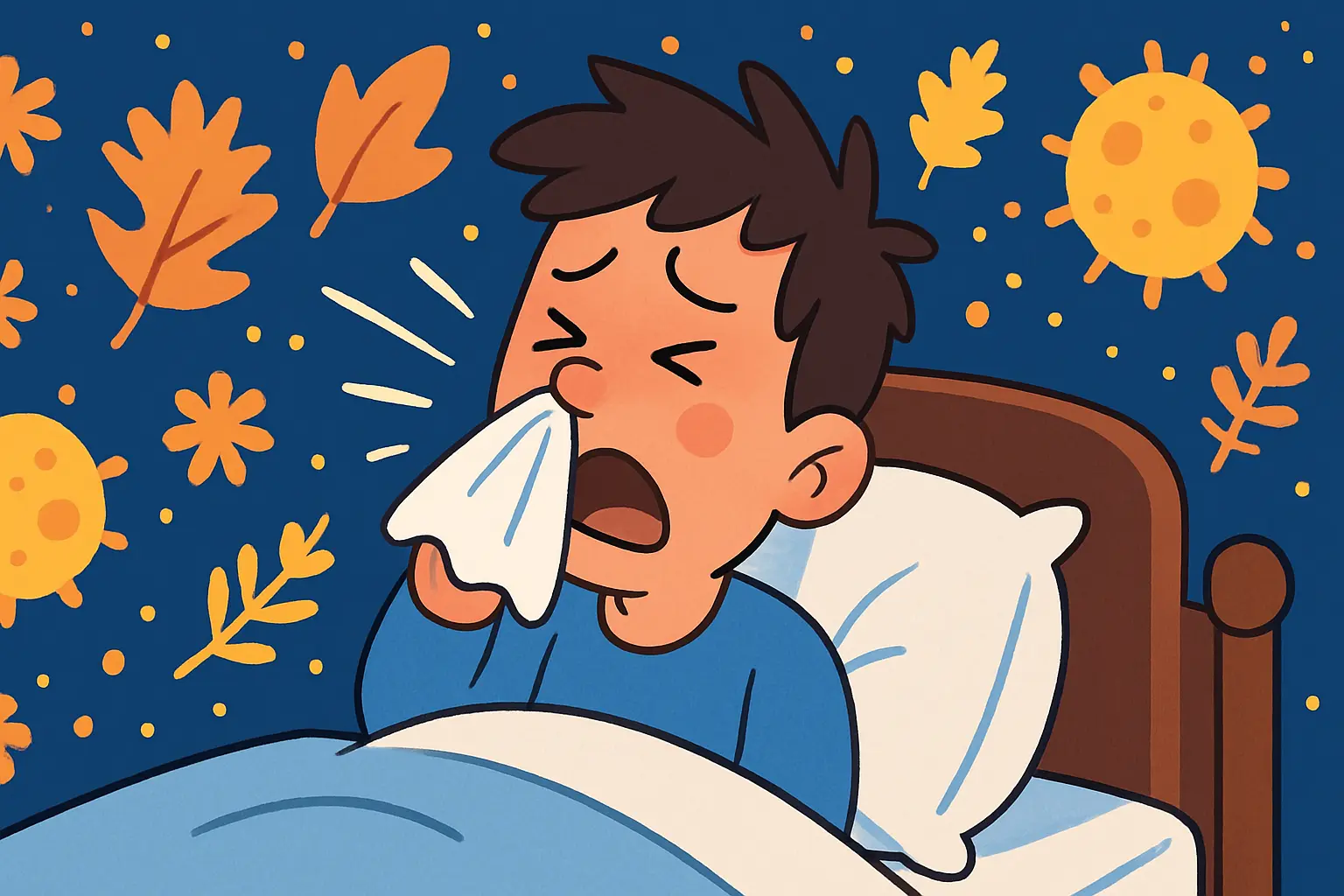 Seasonal Allergies and Snoring - allergy illustration