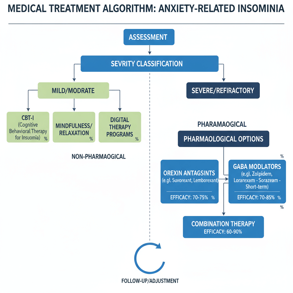 Figure 2: Medical Treatment Algorithm for Anxiety-Related Insomnia