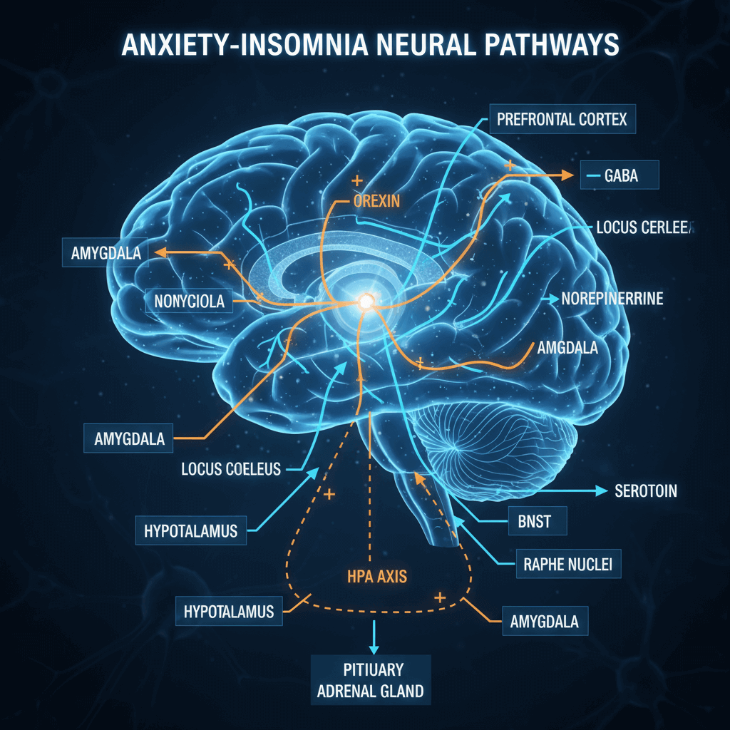 Figure 1: Anxiety-Insomnia Neural Pathways