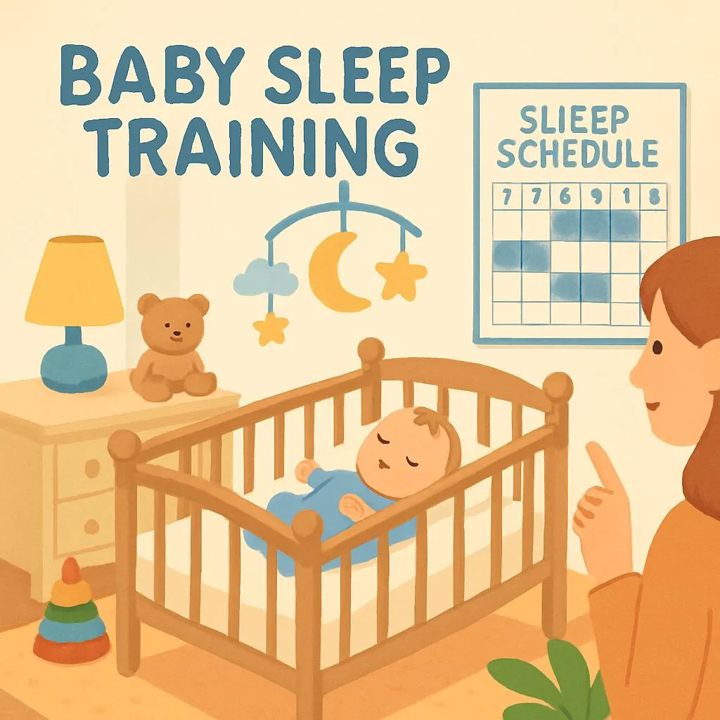 Baby and Toddler Sleep Training: Methods and Techniques - sleep health article illustration
