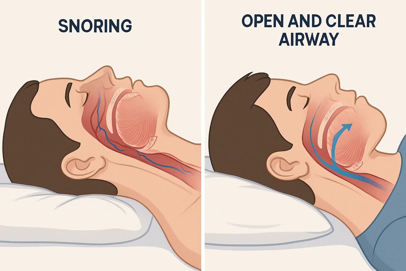 The Impact of Sleep Position on Snoring: Finding Your Way to Quieter Nights - sleep health article illustration