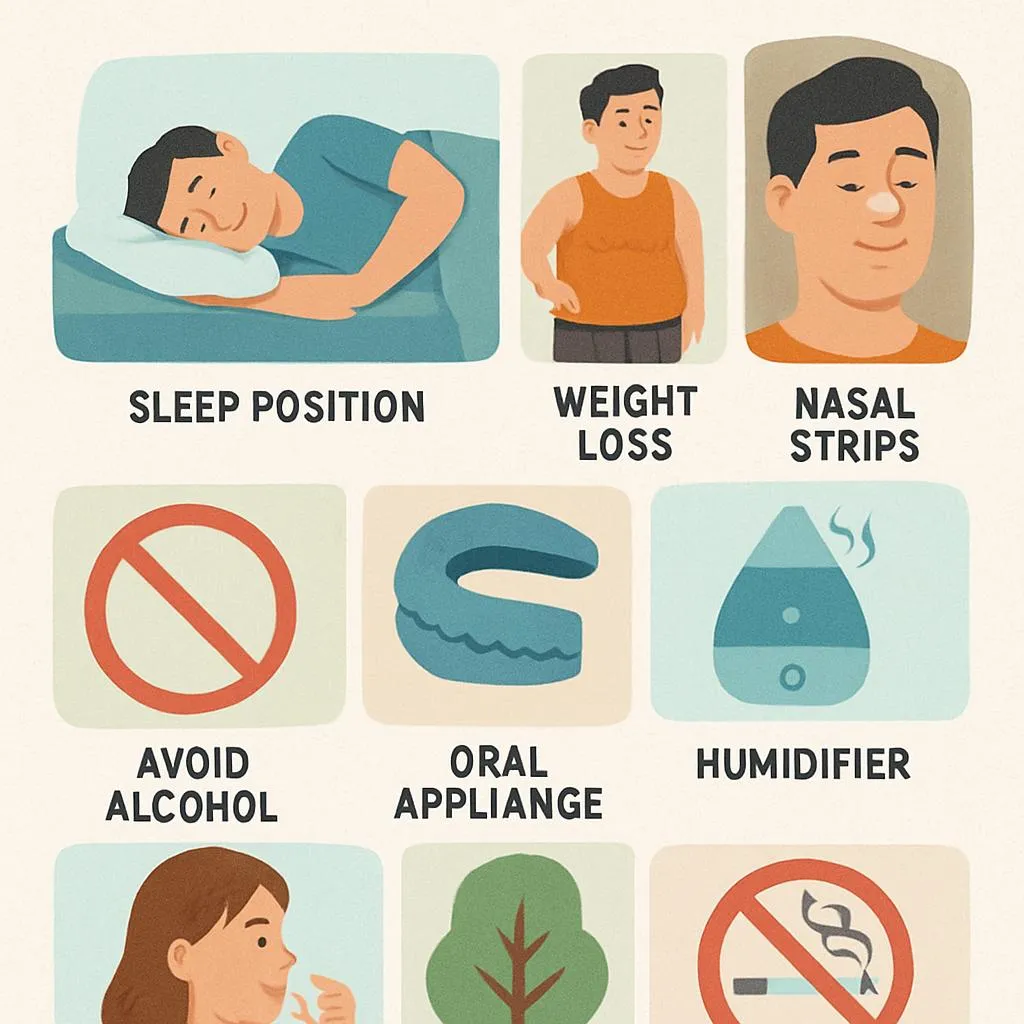 How to Stop Snoring: 8 Effective Home Remedies - sleep health article illustration