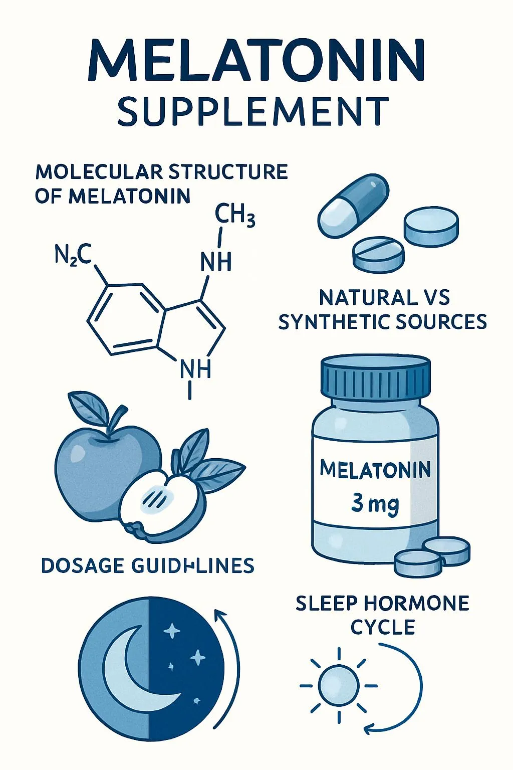 Melatonin: Sleep Miracle or Marketing Hype? - sleep science visualization