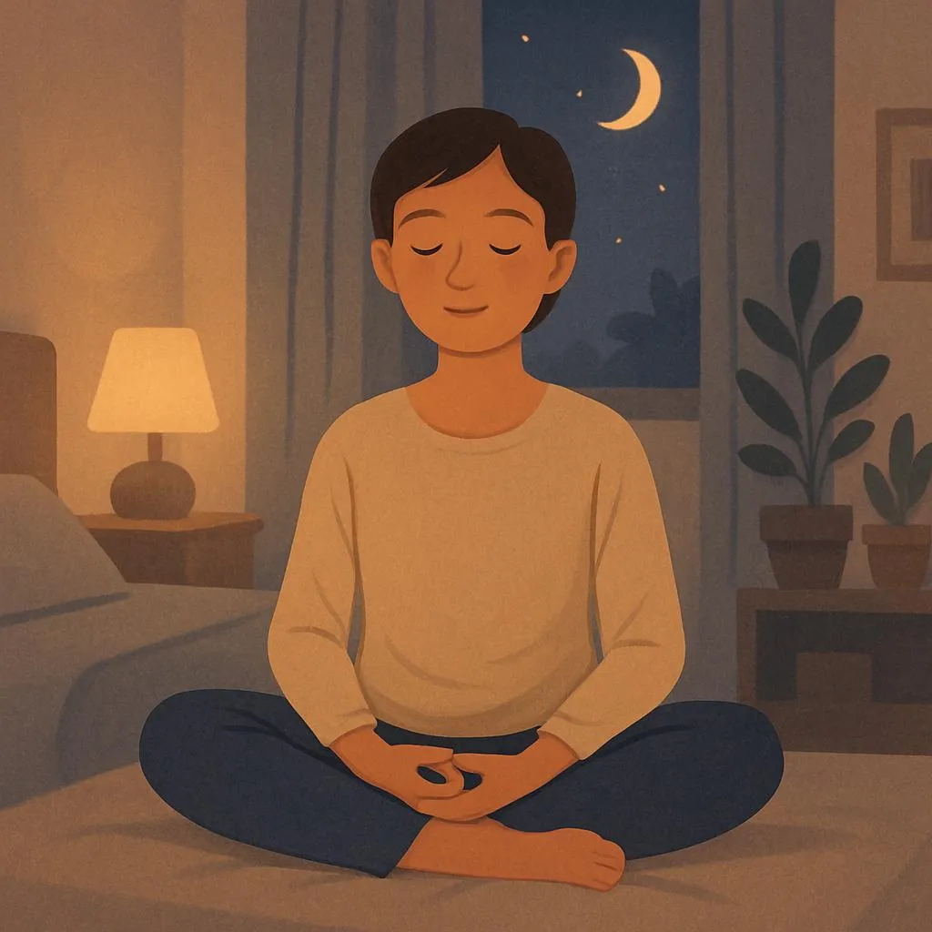 Mindfulness Meditation for Better Sleep with Guided Audio - sleep health article illustration