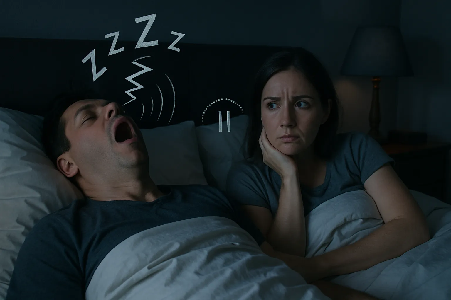 OSA nocturnal symptoms diagram