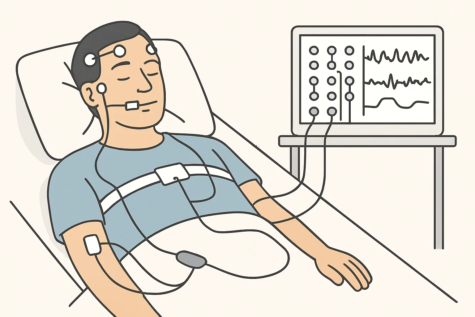 Sleep apnea diagnosis sleep study