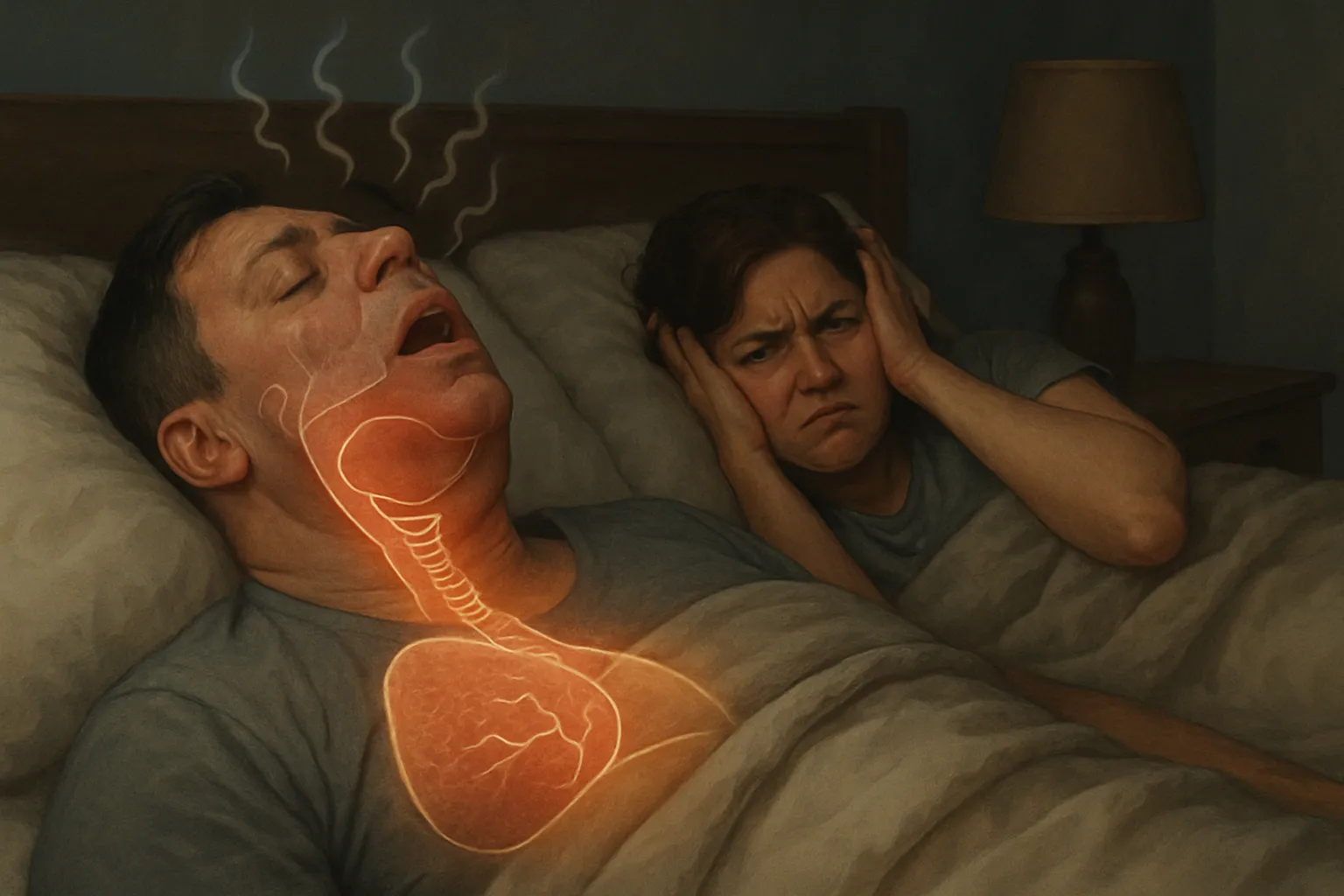 Snoring causes impact