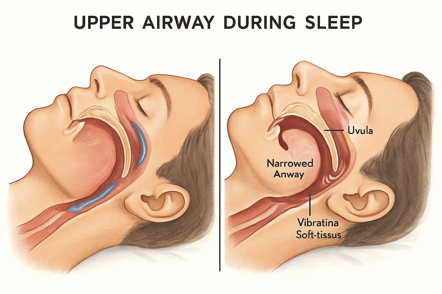 Snoring medical mechanism OSA