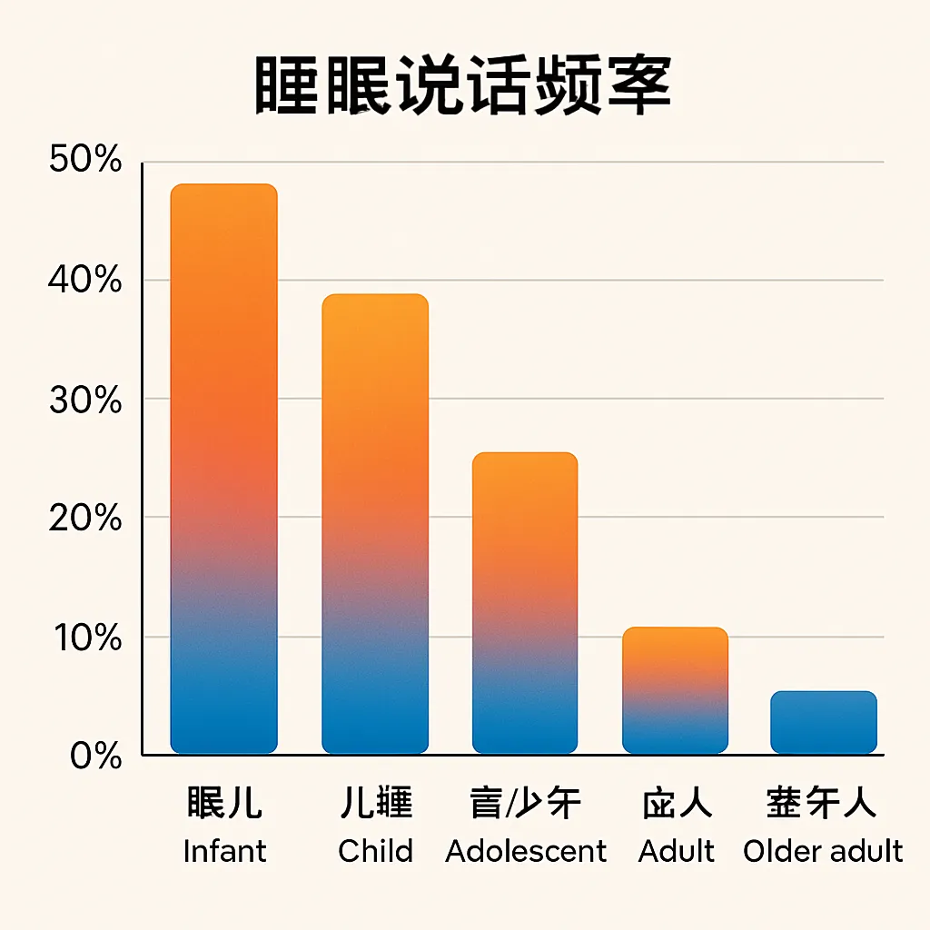 Featured image for article: What Is Sleep Talking? Age Patterns from Childhood to Seniors
