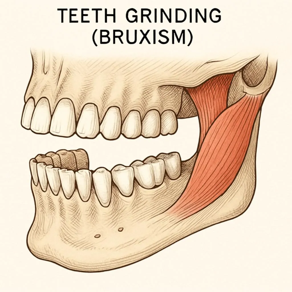 Teeth Grinding at Night: How to Protect Your Teeth and Sleep - sleep disorder illustration