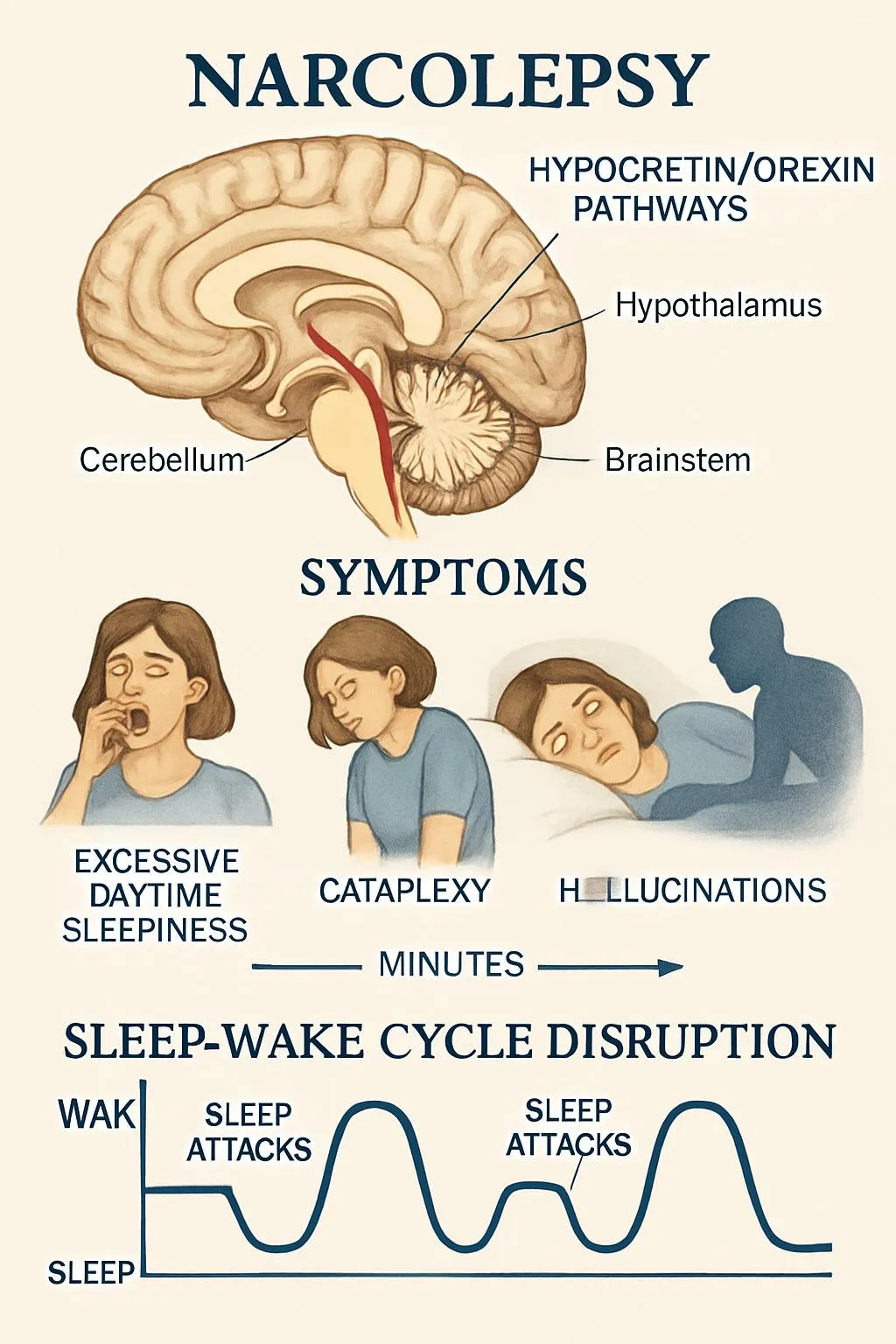 Understanding Narcolepsy: A Comprehensive Guide - sleep disorder illustration